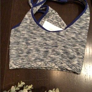 NEW! FP movement adrenaline crop marled blue